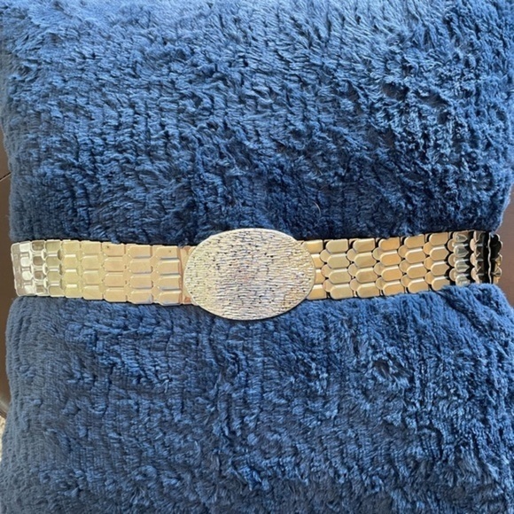 Silver plated stretch belt - Picture 1 of 5